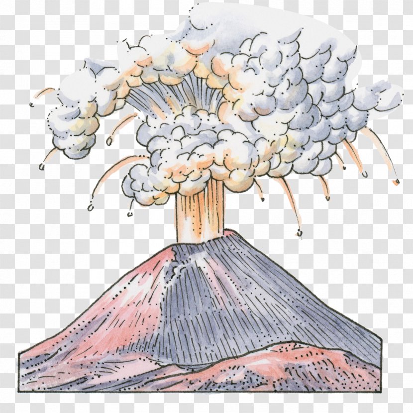 Volcanic Magma Eruption - Cartoon - Heart Transparent PNG