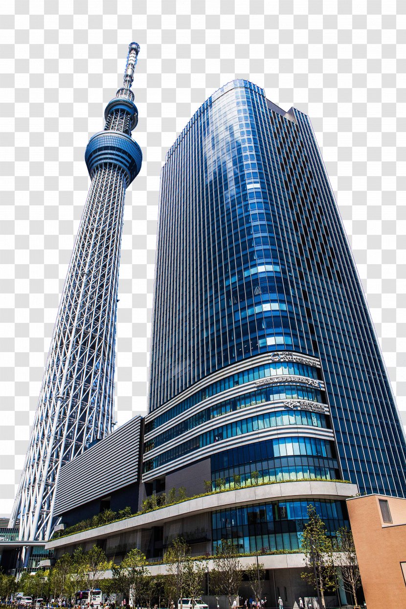 Tokyo Skytree Sky Tower - Daytime - Tate Write Transparent PNG