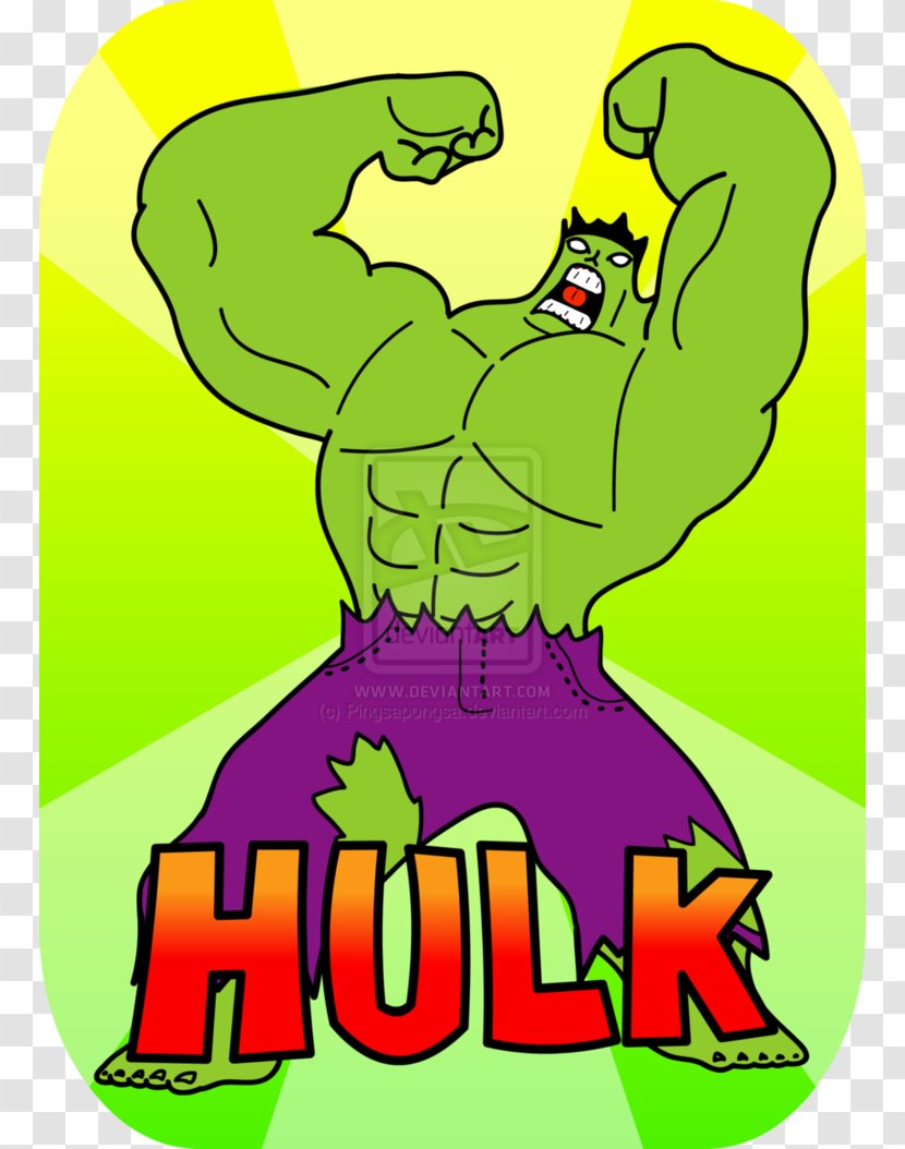 Clip Art Illustration Superhero Cartoon Tree - Hulk Vector Transparent PNG