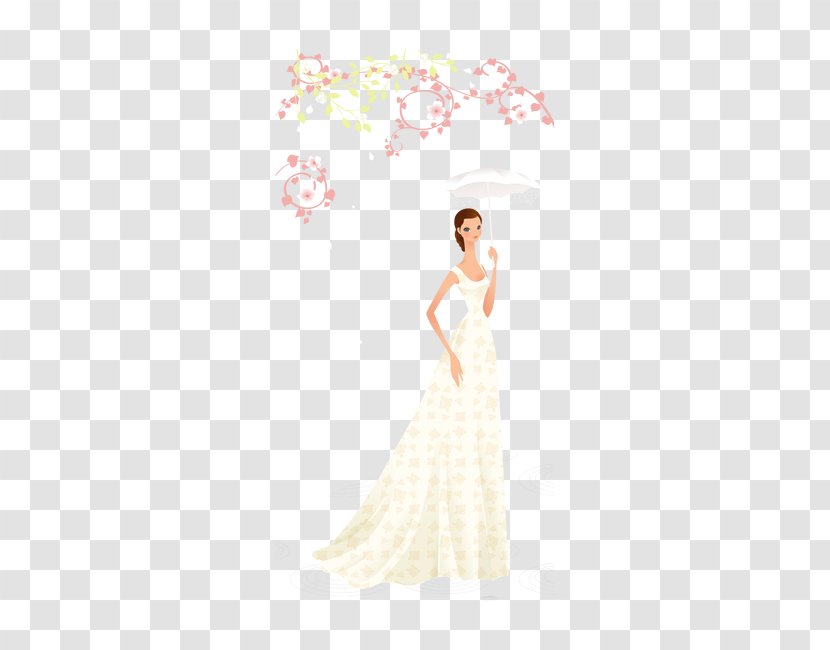 Bride Wedding Dress Photography - Cartoon Transparent PNG