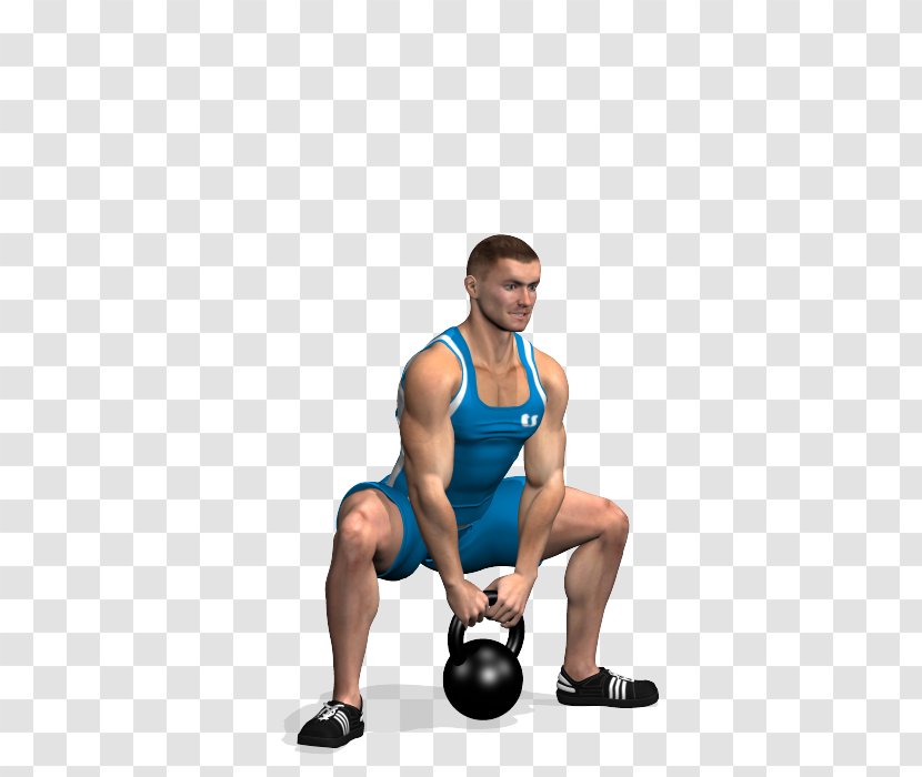 Physical Fitness Squat Kettlebell Exercise Gluteal Muscles - Watercolor - Sumo Transparent PNG
