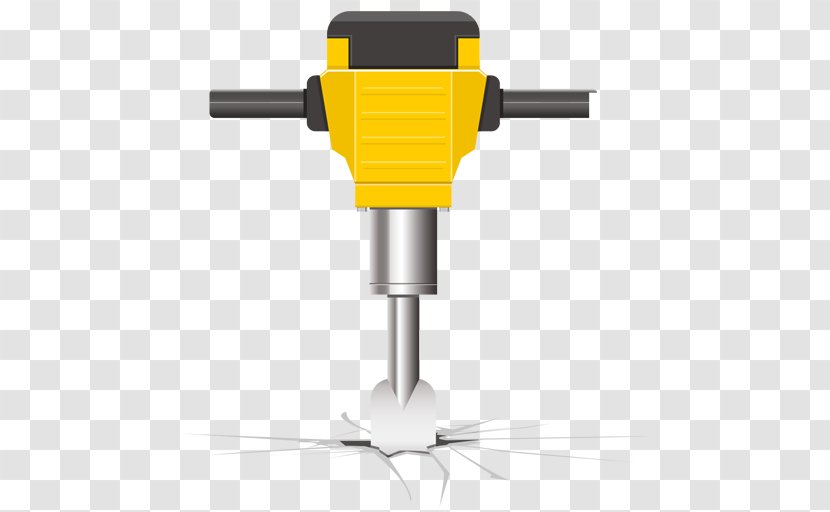 Hammer Cartoon - Drill Accessories - Core Tool Accessory Transparent PNG