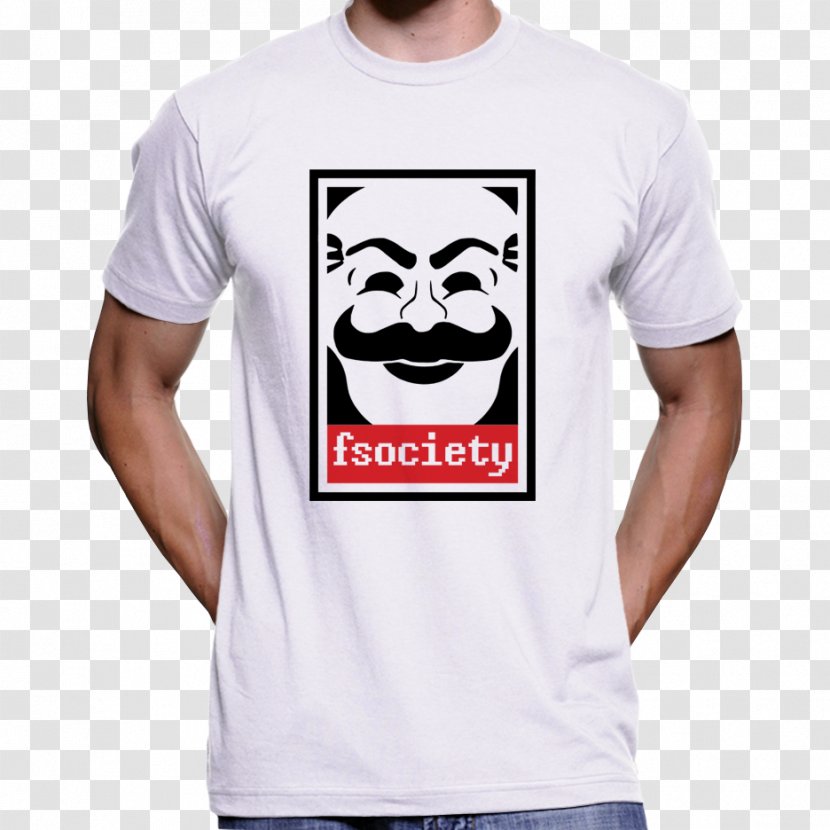 T-shirt Hoodie Sleeve Clothing - Tshirt - Mr.robot Transparent PNG