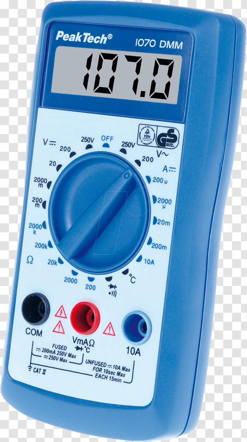 Digital Multimeter Electric Potential Difference Electronics Data - Display Device - 中国 Transparent PNG