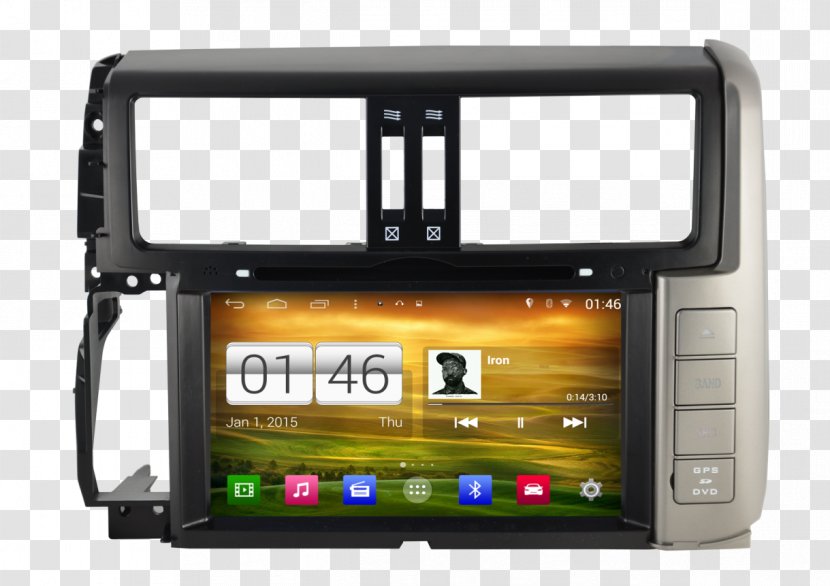 Toyota Land Cruiser Prado Car GPS Navigation Systems Lexus GX - Electronics Transparent PNG