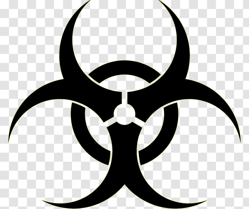 Biological Hazard Symbol Biology Contamination - Black And White - The Hunger Games Transparent PNG