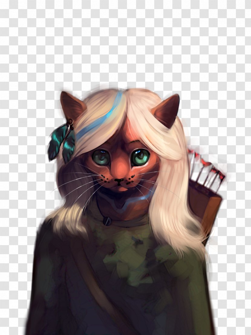 Whiskers Cat Snout Character - Fictional Transparent PNG