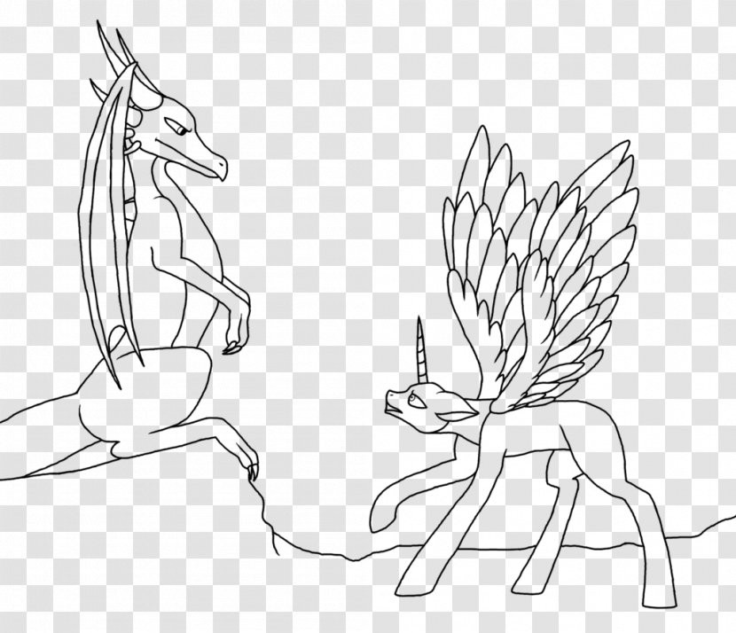 Pony Pinkie Pie Horse Dragon Line Art - Like Mammal Transparent PNG