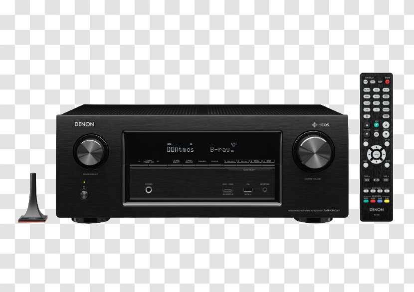 Denon AVR-X3400H 7.2 Channel AV Receiver AVR X3400H Dolby Atmos - Home Theater Systems - Technology Transparent PNG