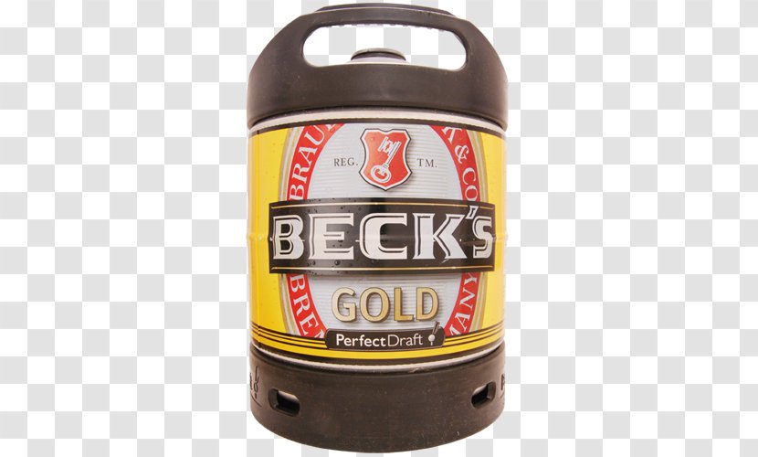 Beck's Brewery Beer PerfectDraft Gold Perfect Draft Fass 6,0l 4,9% Vol Germany - Drinkware Transparent PNG