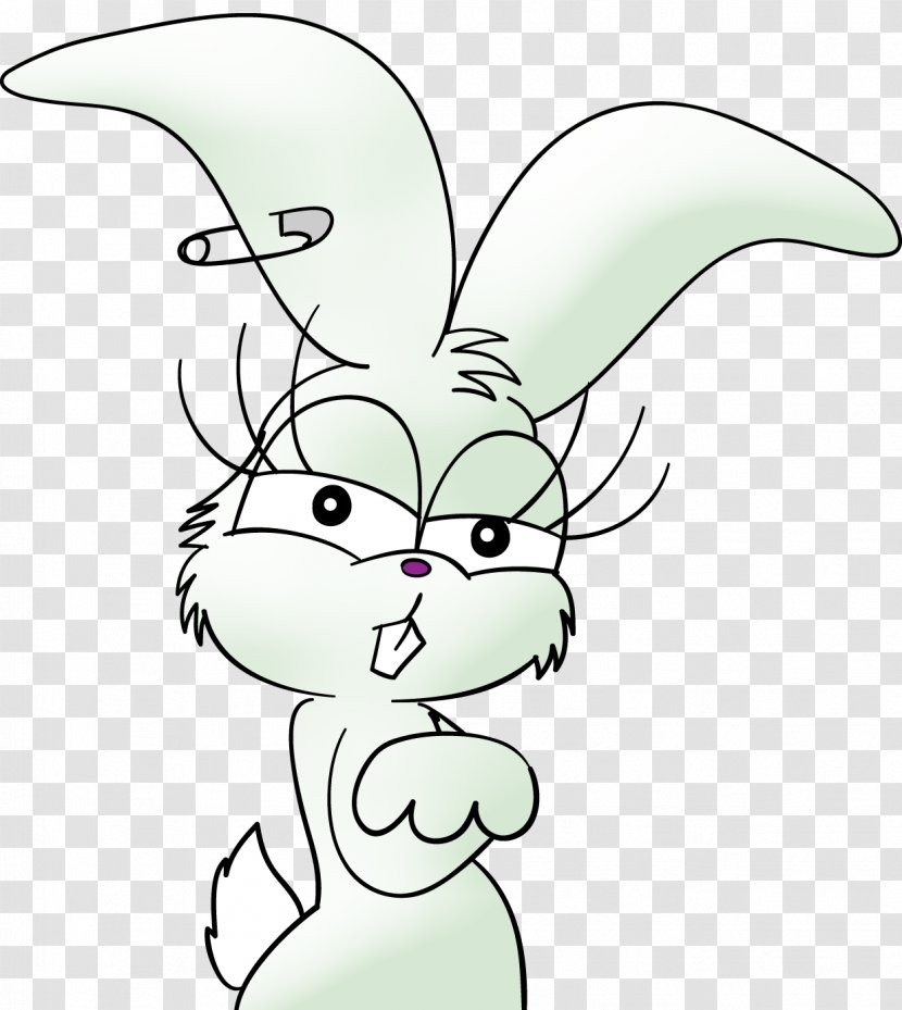 Domestic Rabbit Hare Easter Bunny Clip Art - Cartoon Transparent PNG