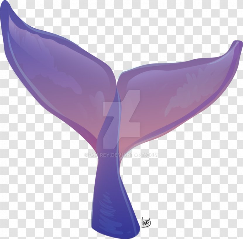DeviantArt Whale Tail Violet Lilac - Watercolor Transparent PNG