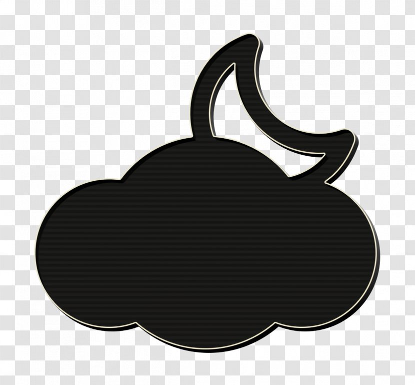 Cloud Icon Moon - Logo - Silhouette Transparent PNG