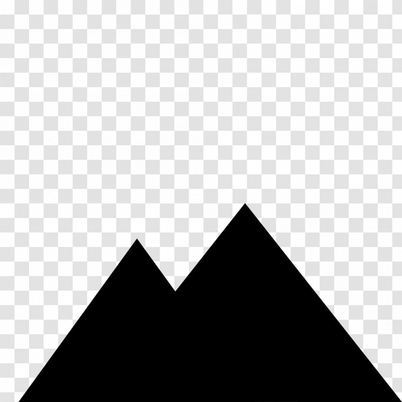 Monochrome Photography Triangle - Symmetry - Mountain Transparent PNG