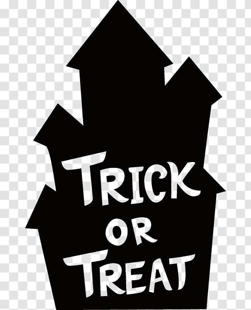 Haunted House Halloween - Logo - Text Transparent PNG