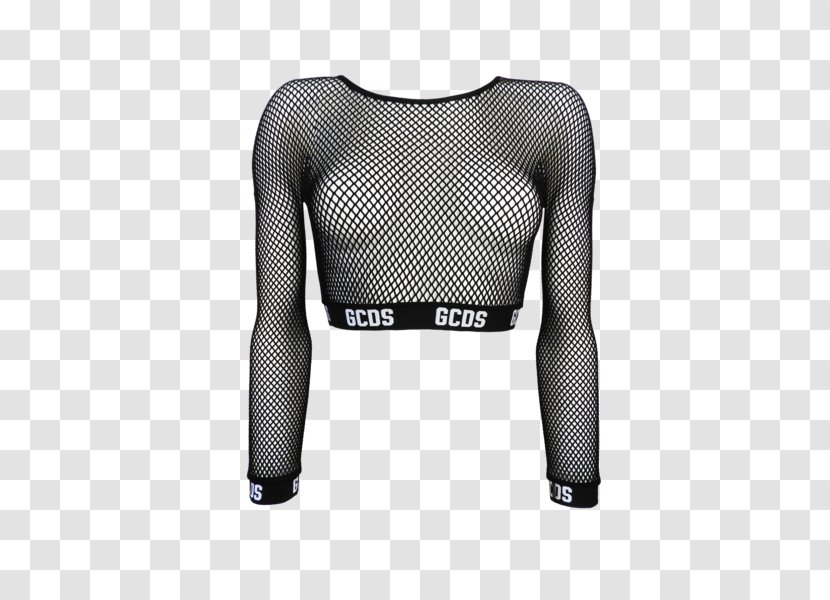 T-shirt Sleeve Crop Top Fishnet - Shoe Transparent PNG