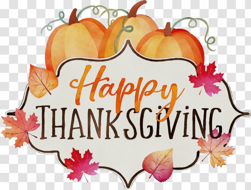 Thanksgiving - Text - Plant Sticker Transparent PNG