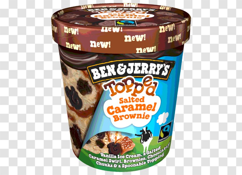 Ice Cream Chocolate Brownie Pretzel Ben & Jerry's Fudge - Frozen Dessert Transparent PNG