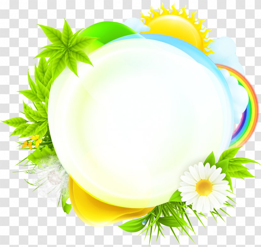 Stock Illustration Euclidean Vector - Produce - Green Plant Sun Transparent PNG
