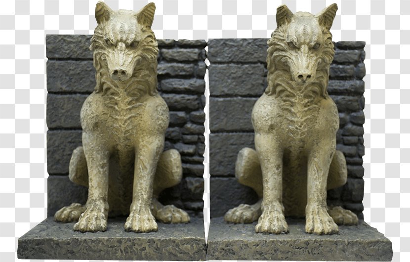 Northern Inuit Dog Dire Wolf Dark Horse Comics Game Of Thrones 20cm Direwolf Pair Bookends Puppy - George R Martin - Size Transparent PNG