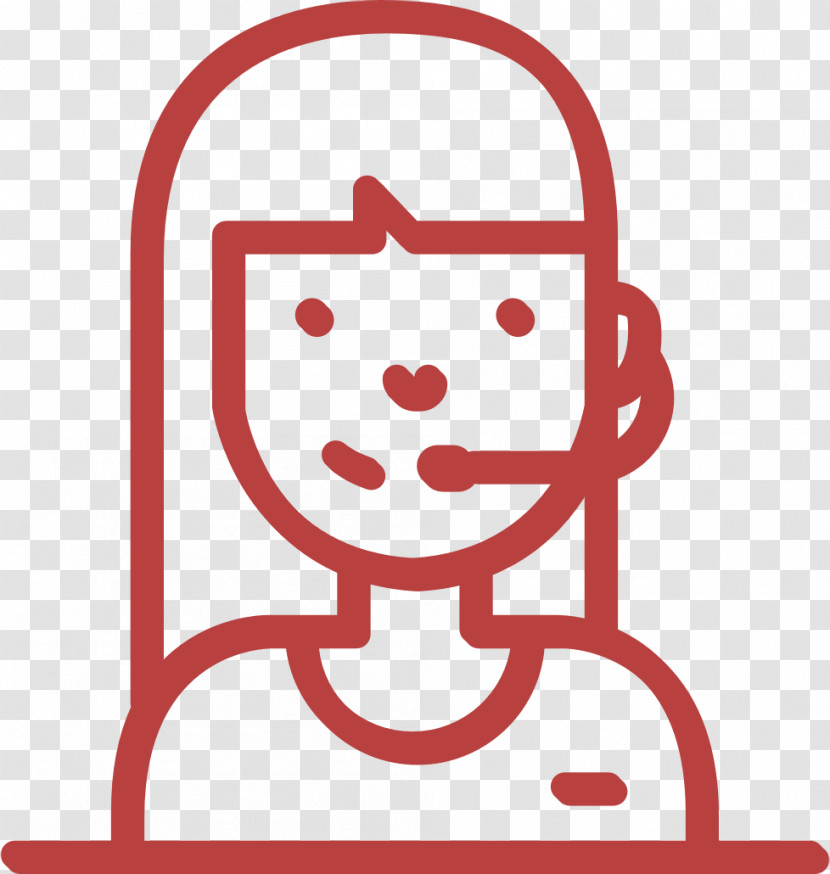 Telemarketing Phone Operator Icon Young Employees Icon Support Icon Transparent PNG