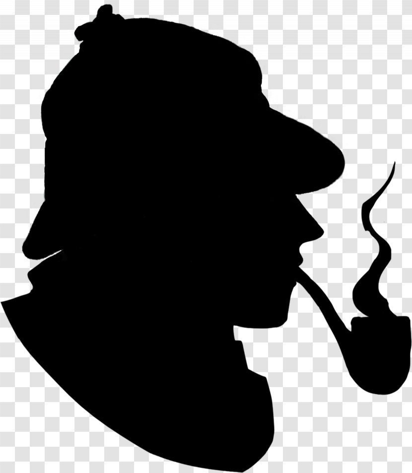 Sherlock Holmes Museum Detective Private Investigator Surveillance - Monochrome Photography - Silhouette Transparent PNG