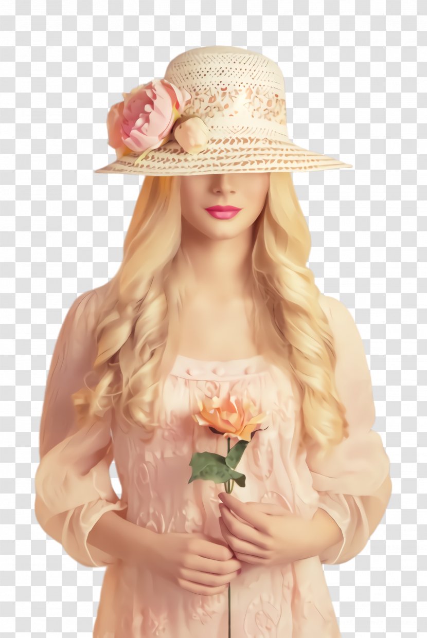Clothing Pink Hat Sun Blond - Beige - Costume Accessory Transparent PNG