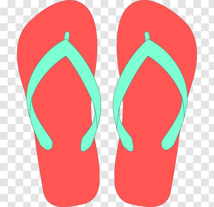 Flip-flops Clip Art - Footwear - Cartoon Slippers Transparent PNG