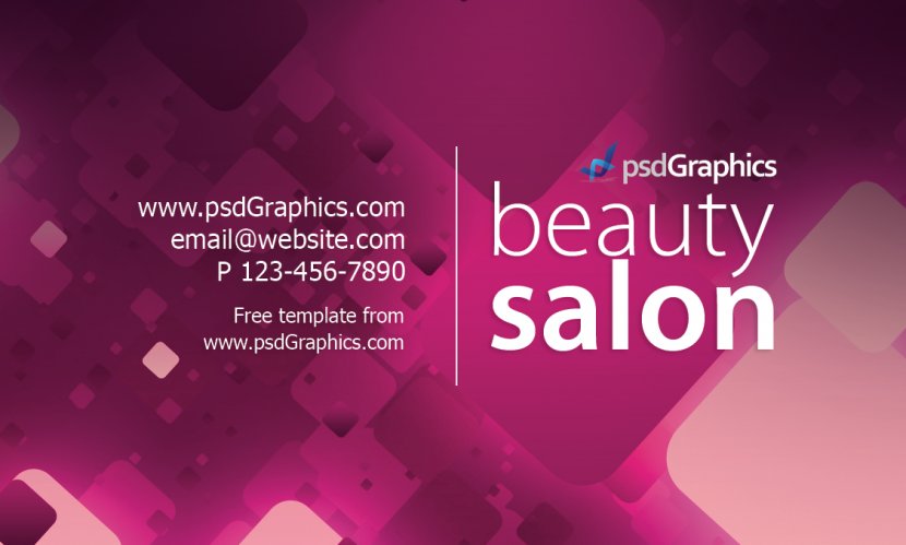 Beauty Parlour Business Card Visiting Template - Make Up Artist Transparent PNG