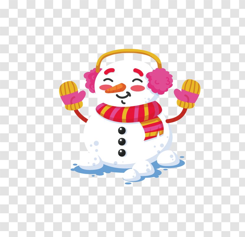 Vector Graphics Image Snowman Smile - Winter - Beautiful Transparent PNG