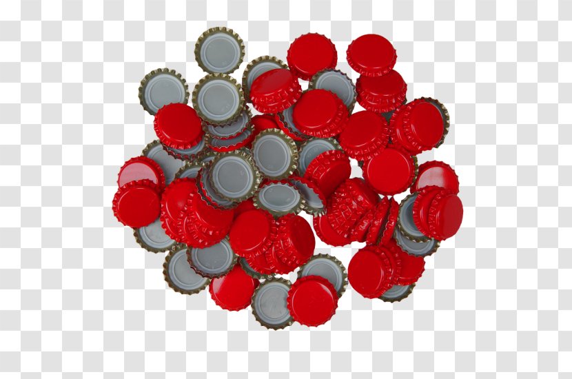 Beer Bottle Caps Jar Circle - Red - Red-crowned Transparent PNG