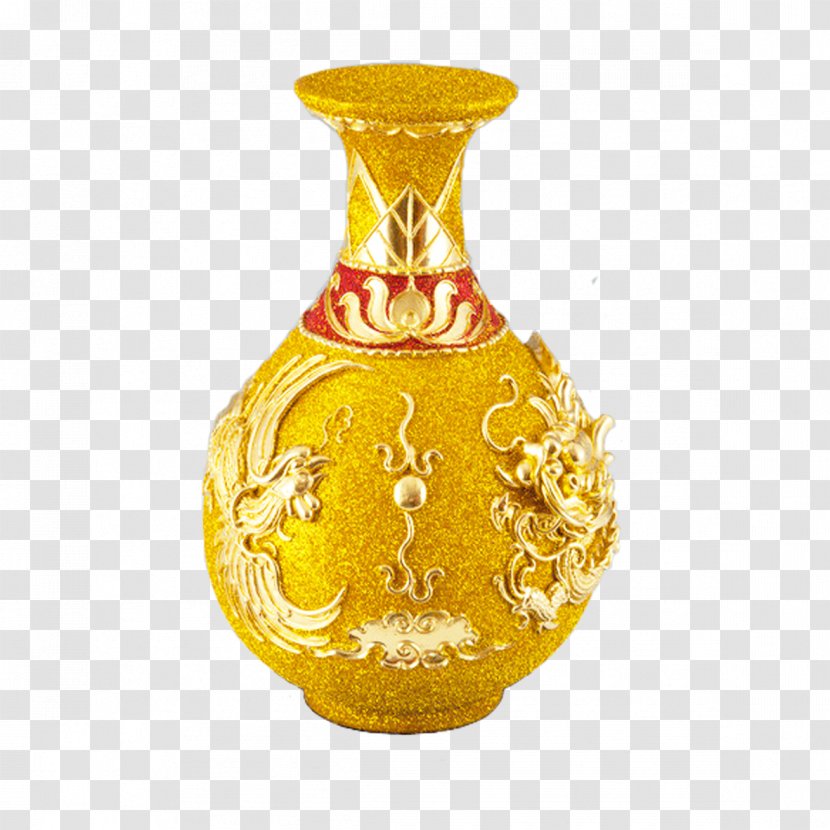 Vase - Gratis - Gilt Bottle Transparent PNG