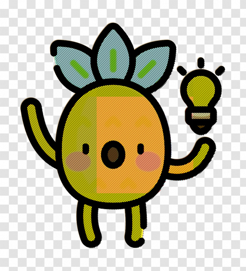 Pineapple Character Icon Idea Icon Transparent PNG