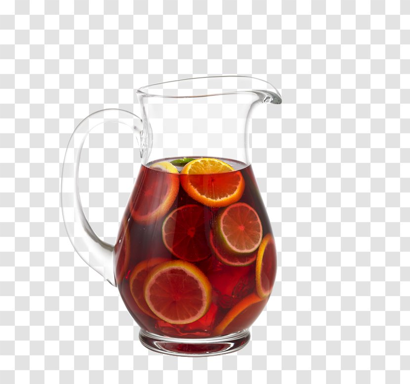 Sangria Punch Carbonated Water Iced Tea - Orange Summer Drink Label Transparent PNG