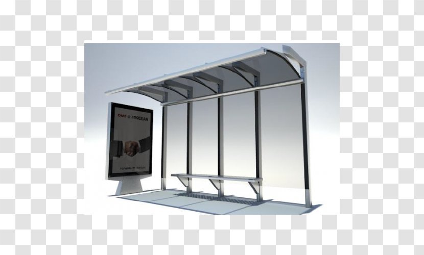 Bus Stop Shelter Advertising Abribus - Polycarbonate Transparent PNG