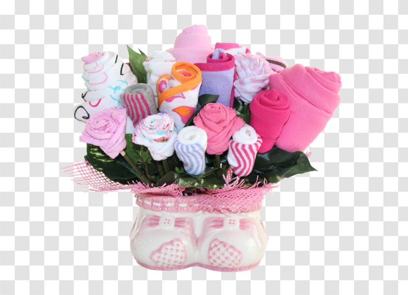 Infant Flower Bouquet Gift Child - Pink - Baby Shower Transparent PNG