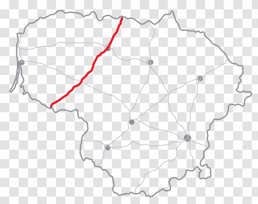 Rail Transport A1 Highway International E-road Network - Lithuania - Road Transparent PNG