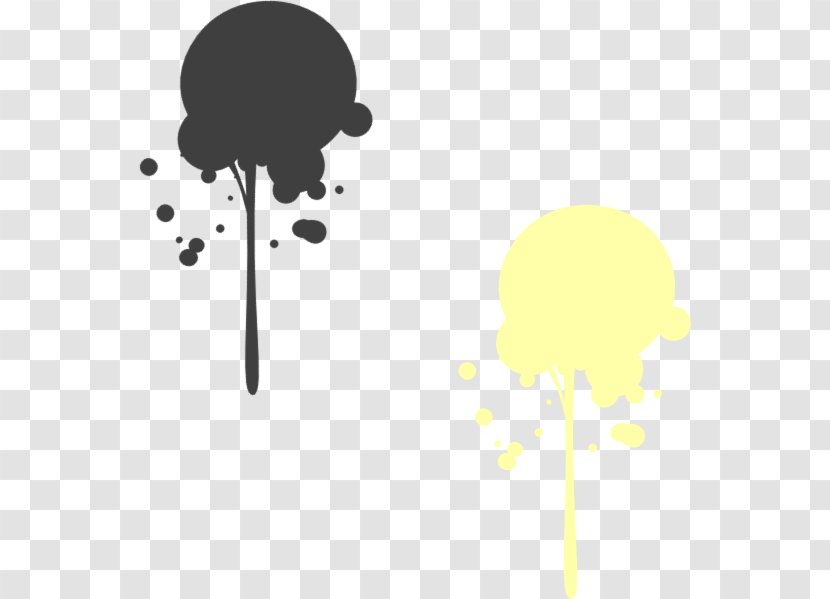 Drip Painting Clip Art - Silhouette - Gold Paint Transparent PNG