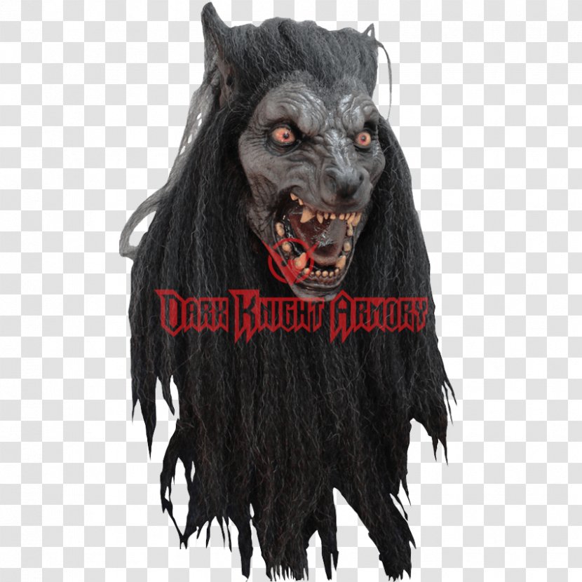 Halloween Costume Latex Mask Werewolf - Black Moon Transparent PNG
