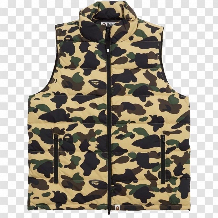 A Bathing Ape Military Camouflage Clothing Hoodie T-shirt - Vest Transparent PNG