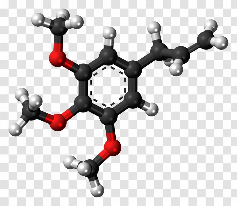 Molecule Adrenaline Ball-and-stick Model Molecular Chemistry - Tree - Phenylpropene Transparent PNG