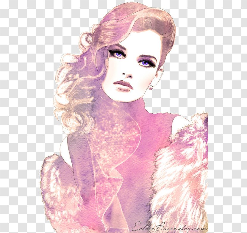 Fashion Illustration Watercolor Painting Drawing - Heart Transparent PNG