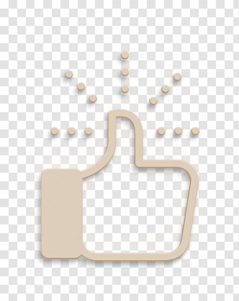 Like Icon Business Set - Beige Transparent PNG