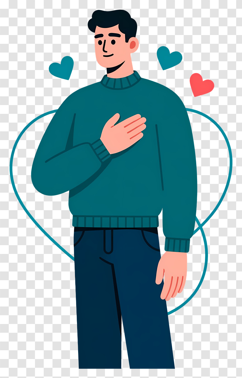 Grateful Man Illustration Transparent PNG