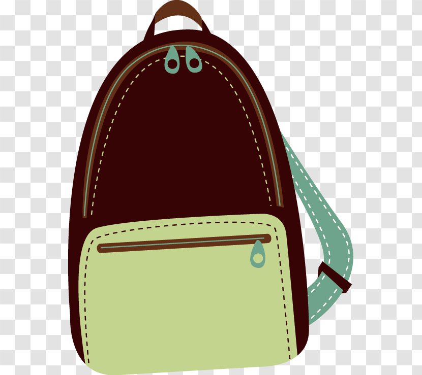 Handbag Euclidean Vector - Brown - Backpack Transparent PNG