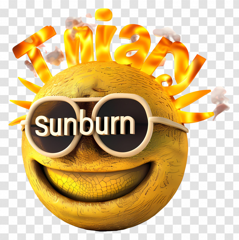 Sunburn - Sun With Sunglasses And Sunburn Transparent PNG