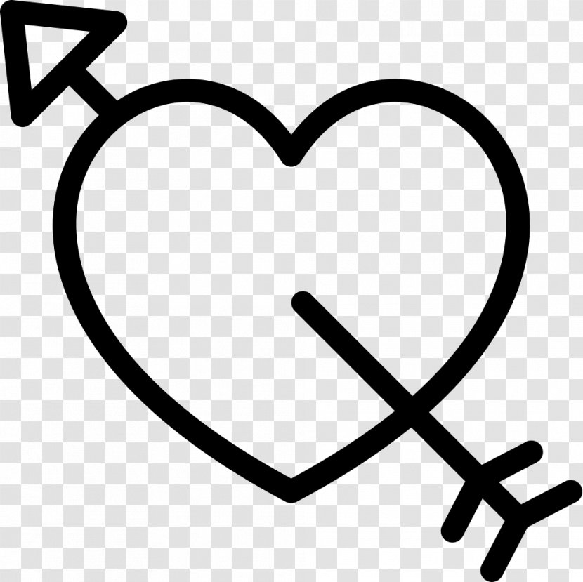 Clip Art Heart - Silhouette - Love Arrow Transparent PNG