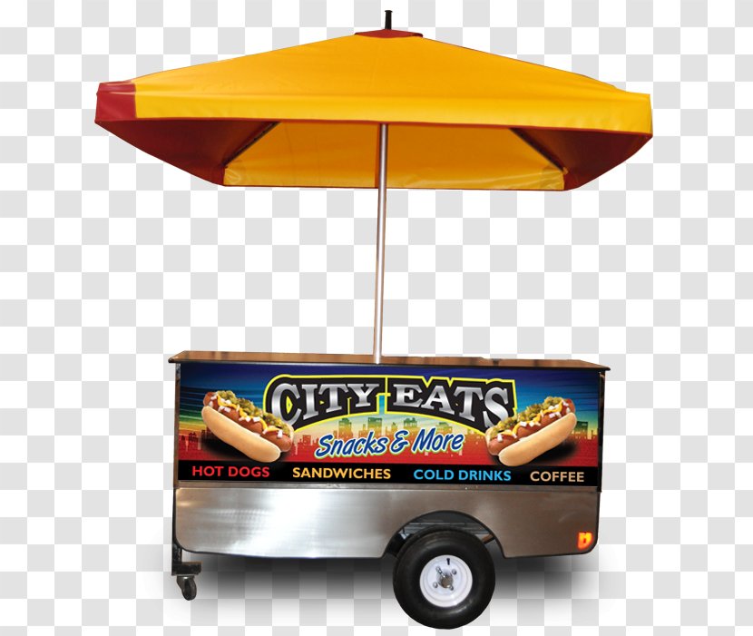 Hot Dog Cart Street Food - Wheelbarrow - Poster Transparent PNG