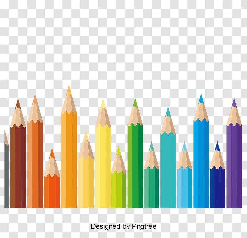 Colored Pencil Image Art Design - Color Transparent PNG