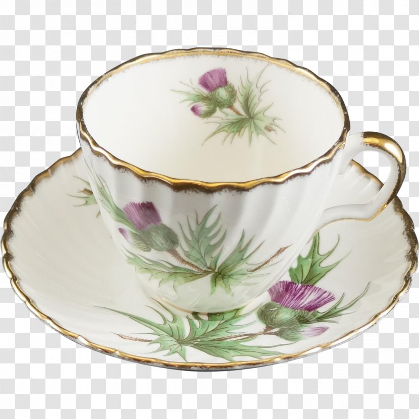 Adderley Saucer Tableware Porcelain Plate - Teacup Transparent PNG